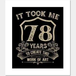 78th Birthday Posters and Art